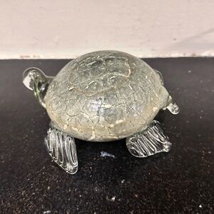 Glass Turtle Figurine